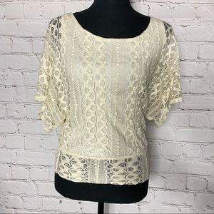 HeartSOUL Gorgeous Short Sleeve Lace Top